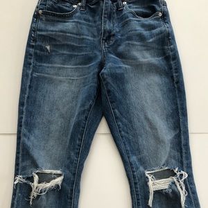 Madewell high-rise slim boyfriend denim